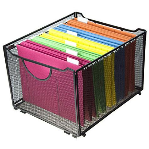 metal mesh box for folders|metal mesh box with lid.